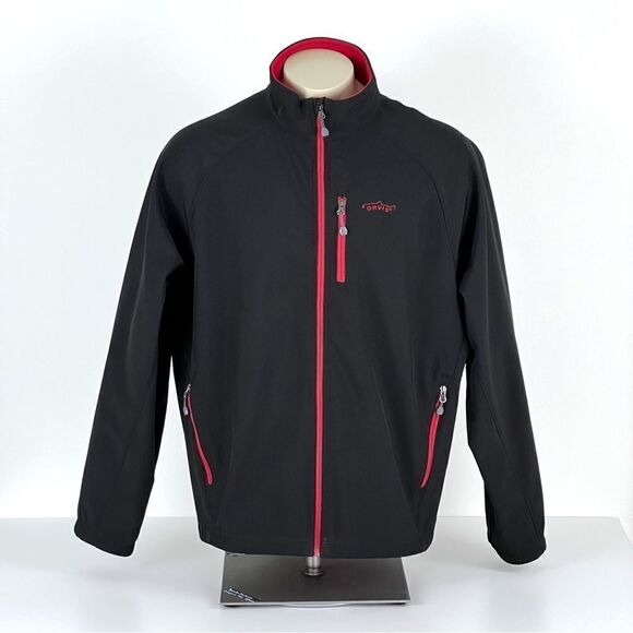 Orvis Trout Bum Black/Red Full ZIP Jacket Size XXL - Picture 1 of 7